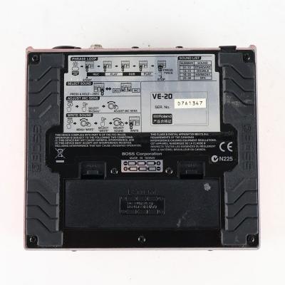 【中古】 ボーカルエフェクター BOSS VE-20 Vocal Performer ボーカルパフォーマー ピッチコレクト 裏面