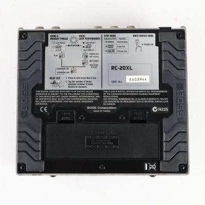 【中古】ルーパー エフェクター BOSS RC-20XL Loop STATION ギター ボーカル フレーズレコーダー 裏面