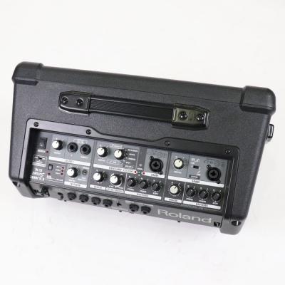 【中古】 ギターアンプ ローランド ROLAND CUBE Street EX BK ステレオ ポータブルアンプ マイクスピーカー コントロール