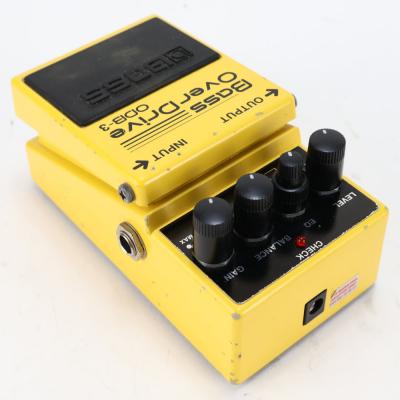 【中古】 ベースオーバードライブ エフェクター BOSS ODB-3 Bass OverDrive ベースエフェクター 本体画像 斜め