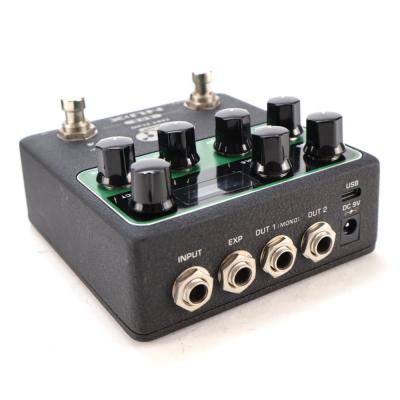 【中古】 エフェクター NUX NDD-7 TAPE ECHO EMULATOR ディレイ テープエコーエミュレーター リア斜めアングル画像