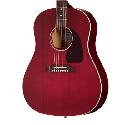 Gibson ギブソン J-45 Special Satin Wine Red エレクトリックアコースティックギター ボディ画像