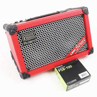 【中古】 ギターアンプ ローランド ROLAND CUBE Street RED 乾電池駆動パフォーマンス用ステレオアンプ ギターアンプ