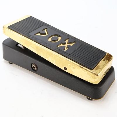 【中古】 ワウペダル エフェクター VOX V847G ゴールドカラーモデル USA製 アダプター端子なし 電池駆動のみ 側面