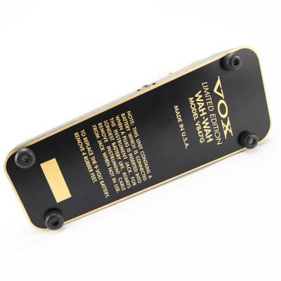 【中古】 ワウペダル エフェクター VOX V847G ゴールドカラーモデル USA製 アダプター端子なし 電池駆動のみ 裏面
