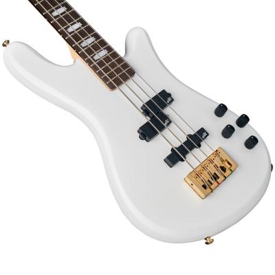 エレキベース Spector Icon NS-2 Bolt-On WH Gloss スペクター アイコンシリーズ White ホワイトグロス ボディ斜めアングル画像