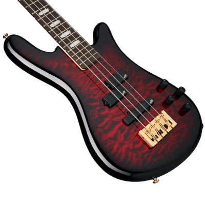 エレキベース Spector Icon NS-2 Bolt-On BC Gloss スペクター アイコンシリーズ Black Cherry ブラックチェリー ボディ斜めアングル画像