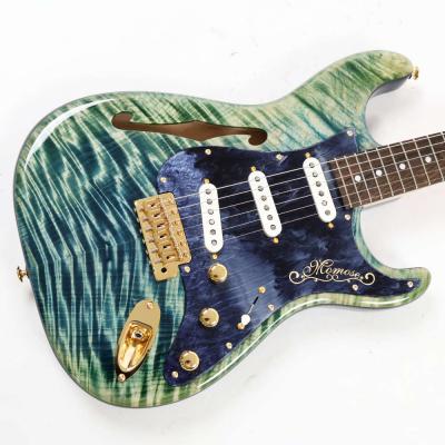 MOMOSE モモセ Premium Collection MC-HOLLOW-Premium/FT BLU-VGR #22363 エレキギター ボディ画像