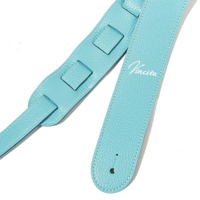 Grande uomo × Vincita Collaboration Strap Turquoise Blue ベースストラップ ギターストラップ ロゴ画像