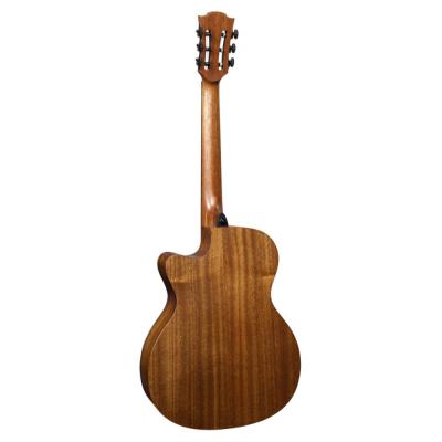 エレガットギター LAG GUITARS HV10-N-ACE NEW HYVIBEシリーズ スマートギター クラシックギター バック画像