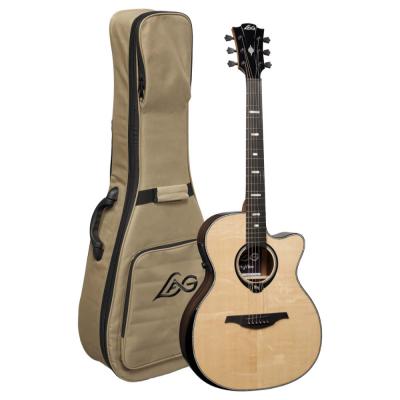 アコースティックギター LAG GUITARS HV50ACE NEW HYVIBEシリーズ スマートギター オーディトリアムサイズ マッカーサーエボニーバック&サイド