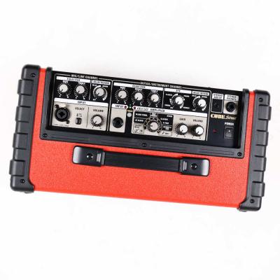 【中古】 ギターアンプ ローランド ROLAND CUBE Street RED 乾電池駆動パフォーマンス用ステレオアンプ ギターアンプ コントロール