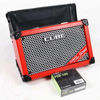 【中古】 ギターアンプ ローランド ROLAND CUBE Street RED 乾電池駆動パフォーマンス用ステレオアンプ ギターアンプ