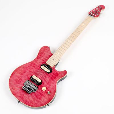 Sterling by MUSICMAN AX40-TP-M1 AXIS Trans Pink JAPAN LIMITED ロック式トレモロ搭載 キルトメイプルトップ トランスピンク