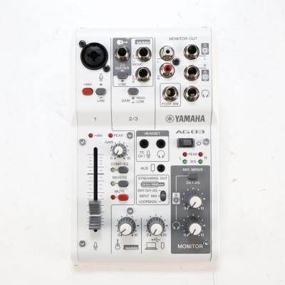【中古】 ミキサー ヤマハ YAMAHA AG03 mk2 W ライブストリーミングミキサー ホワイト