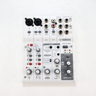 【中古】 ヤマハ YAMAHA AG06 MK2 W 6チャンネル ライブストリーミングミキサー ホワイト