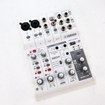 【中古】 ヤマハ YAMAHA AG06 MK2 W 6チャンネル ライブストリーミングミキサー ホワイト 詳細画像