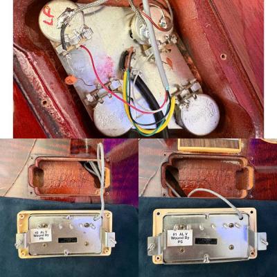 【中古】 エレキギター Gibson ’60s Les Paul Standard Plus RD 2006年製 ギブソン レスポールスタンダード バーストバッカーピックアップ搭載 内部