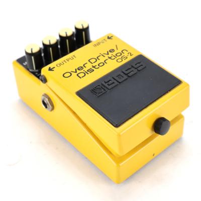 【中古】オーバードライブ ディストーション エフェクター BOSS OS-2 OverDrive Distortion ギターエフェクター 斜めアングル画像