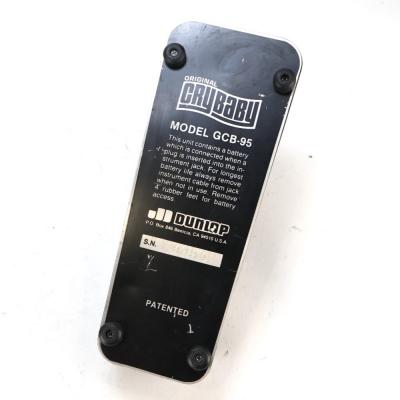 【中古】 ワウ エフェクター JIM DUNLOP Cry Baby GCB-95 ワウペダル ボトム画像