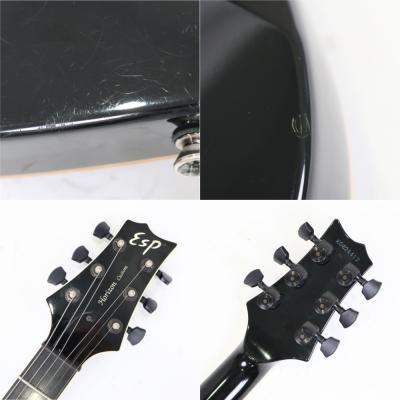 【中古】 エレキギター ESP Hrizon Custom See Thru Green 2008年頃製造 オーダーモデル キルテッドメイプルトップ Seymour Duncan Cusoom5/Jazz搭載 ホライゾン 詳細画像