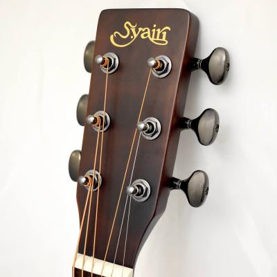 アコースティックギター エレアコ S.YAIRI YEF-01 SWH Silk White フォークサイズ FISHMANピックアップ付き シルクホワイト ヘッド画像