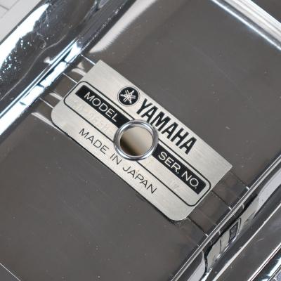 【中古】 スネアドラム ヤマハ YAMAHA SD-965M Seamless Steel Shell 14x6.5 Made in Japan エンブレム