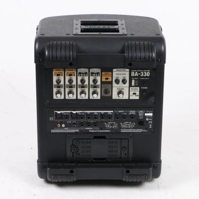 【中古】 ROLAND BA-330 ステレオポータブルアンプ PAシステム 背面