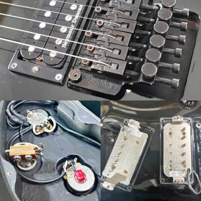【中古】 エレキギター ESP E-II Mystique FR Black 2014年頃製造 フロイドローズ Seymour Duncanピックアップ搭載 MADE IN JAPAN 内部
