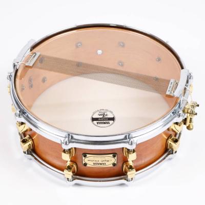 【中古】 スネアドラム ヤマハ YAMAHA MSD0115 VN Maple Custom 14x5.5 Made in Japan 本体画像 裏