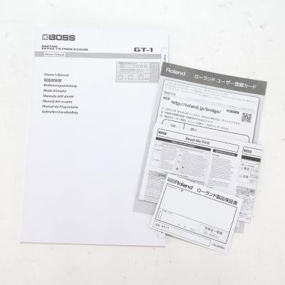 【中古】ボス マルチエフェクター BOSS GT-1 Guitar Effect Processor 付属品