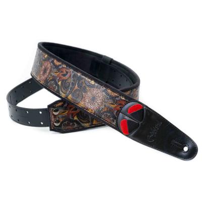 Righton! STRAPS ライトオンストラップ CRUNCH Black ギターストラップ