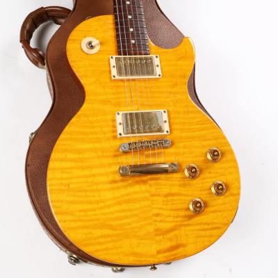 【中古】 エレキギター Gibson Les Paul Junior Special Plus Trans Amber Gold Hardware 2001年製 ギブソン レスポール ジュニアスペシャル AAメイプルトップ ボディ画像