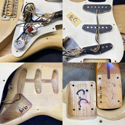 【中古】 エレキギター Fender Custom Shop 1956 Stratocaster Closet Classic Vintage Blonde gold hardware メアリー・ケイ スタイル 1999年製 フェンダー ストラトキャスター 内部