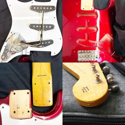【中古】 エレキギター Fender Japan ST62-US OCR 2012年製 フェンダージャパン ストラトキャスター USAピックアップ搭載 バスウッドボディー 日本製 キャンディーアップルレッド 内部