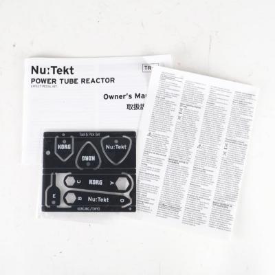 【中古】 Nu:Tekt KORG TR-S POWER TUBE REACTOR パワーチューブリアクター ギターエフェクター nutube 組み立て済み 説明書画像
