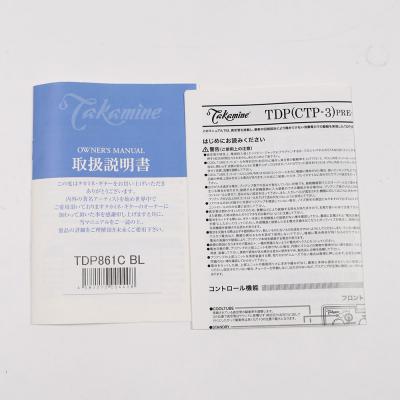 【中古】 アコースティックギター TAKAMINE TDP861C BL 2018年製 CTP-3 (TDP)プリアンプ搭載 日本製 MADE IN JAPAN タカミネ 付属品