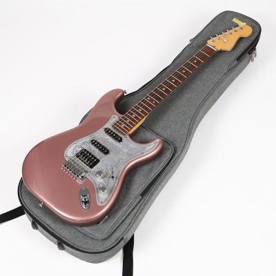 【中古】 エレキギター Fender American Deluxe Stratocaster Rosewood Fingerboard Burgundy Mist Metallic Mod. 2013年製 リアピックアップ ダンカン JBに交換 メタル彫金ピックガードに交換