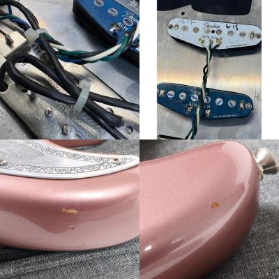 【中古】 エレキギター Fender American Deluxe Stratocaster Rosewood Fingerboard Burgundy Mist Metallic Mod. 2013年製 リアピックアップ ダンカン JBに交換 メタル彫金ピックガードに交換 傷、ピックアップ