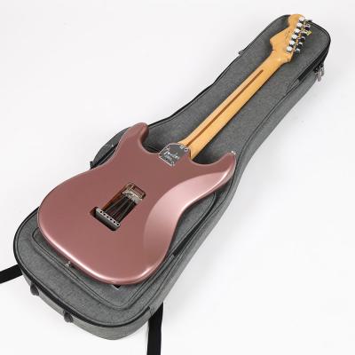 【中古】 エレキギター Fender American Deluxe Stratocaster Rosewood Fingerboard Burgundy Mist Metallic Mod. 2013年製 リアピックアップ ダンカン JBに交換 メタル彫金ピックガードに交換 背面