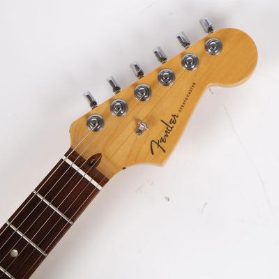 【中古】 エレキギター Fender American Deluxe Stratocaster Rosewood Fingerboard Burgundy Mist Metallic Mod. 2013年製 リアピックアップ ダンカン JBに交換 メタル彫金ピックガードに交換 ヘッド