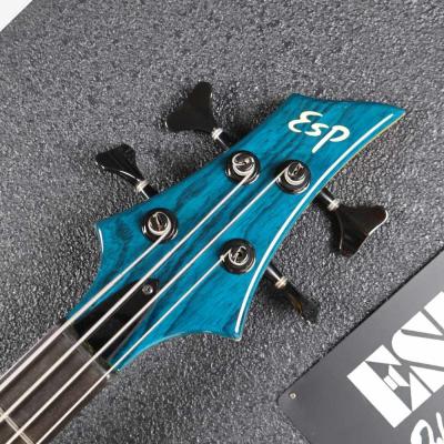 【中古】 エレキベース ESP Forest Bass See Thru Blue フォレストベース ヘッド画像