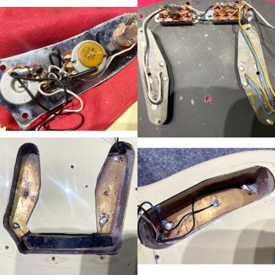 【中古】 エレキギター Fender USA Mustang refinish WH 1979年製 フェンダー ムスタング 内部