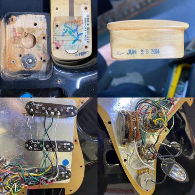 【中古】 エレキギター Fender American Deluxe Stratocaster Maple Fingerboard Montego Black 2004年製 フェンダー アメリカンデラックス ストラトキャスター ネック、ピックアップ