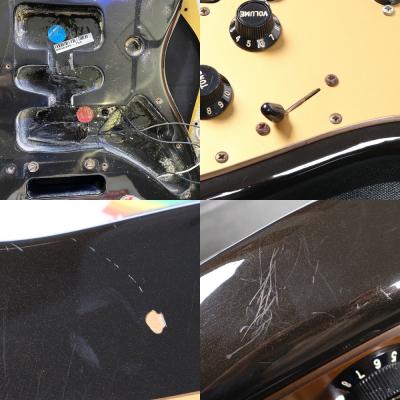 【中古】 エレキギター Fender American Deluxe Stratocaster Maple Fingerboard Montego Black 2004年製 フェンダー アメリカンデラックス ストラトキャスター 傷、打痕