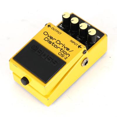 【中古】オーバードライブ ディストーション エフェクター BOSS OS-2 OverDrive Distortion ギターエフェクター 斜めアングル画像