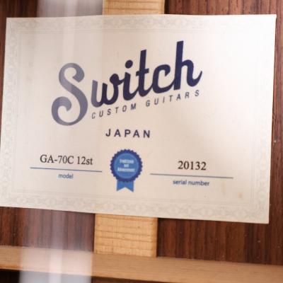 【中古】 アコースティックギター Switch GA-70C 12st 12弦ギター スイッチ 日本製 MADE IN JAPAN 詳細画像