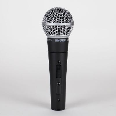 【中古】 マイク ダイナミックマイク SHURE SM58SE スイッチ付き シュアー 58 ゴッパ シュア 正面