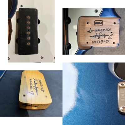 【中古】 エレキギター K.Nyui KNJM Lake Placid Blue Metalic 2025年製 Curtis Novakピックアップ搭載 MADE IN JAPAN 日本製 ジャズマスタースタイル ピックアップ、ネック、傷