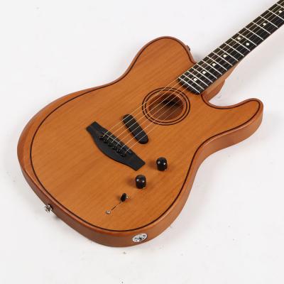 【中古】 Fender American Acoustasonic Telecaster All-Mahogany Ebony Fingerboard Natural 2024年製 フェンダー アコースタソニック テレキャスター エレキギター アコースティックギター ボディトップ